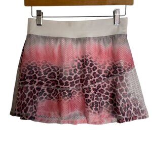 NWT Sofibella 13in Airflow Tennis Skirt in Pink Panther XS